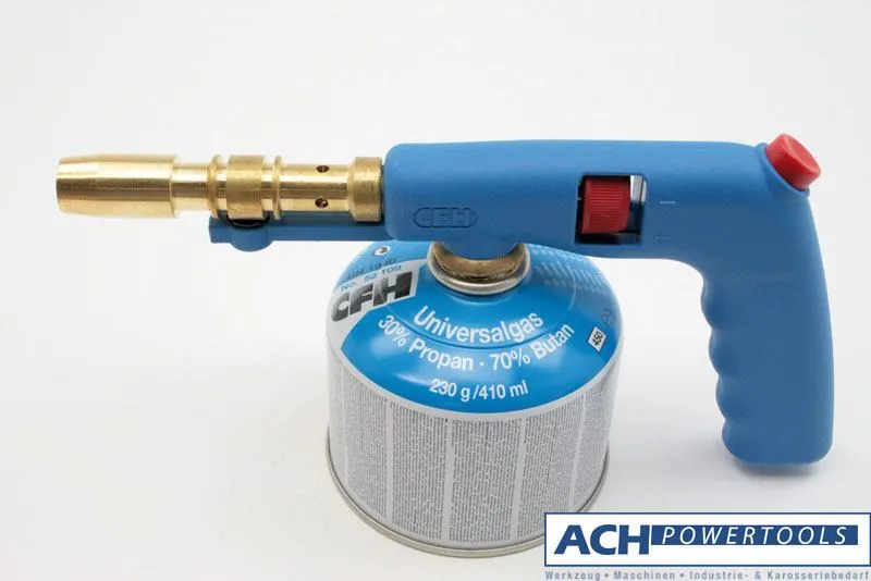 ACH Lötlampe mit Piezo Zündung mit Gaskartusche 210gr./ 400ml 525341