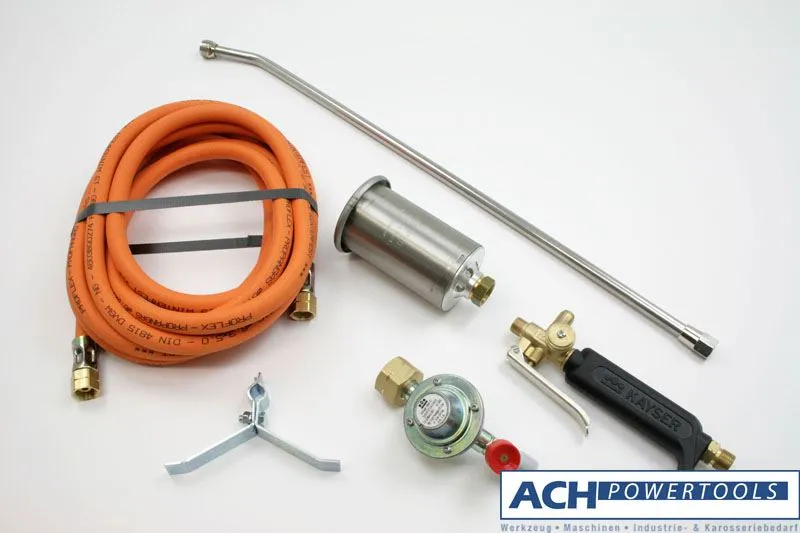 ACH Propan-Anwärmset 5m Schlauch 60mm Brennerkopf Regler Sicherung 525400