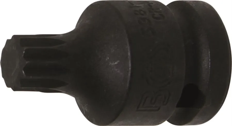 BGS Kraft-Bit-Einsatz | 12,5 mm (1/2") | Innenvielzahn (für XZN) M12 – 5381-M12