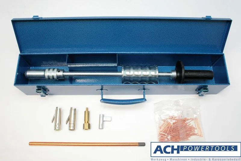 ACH Karosserie Ausbeul- Ziehgerät komplett mit Koffer und Zubehör 550200