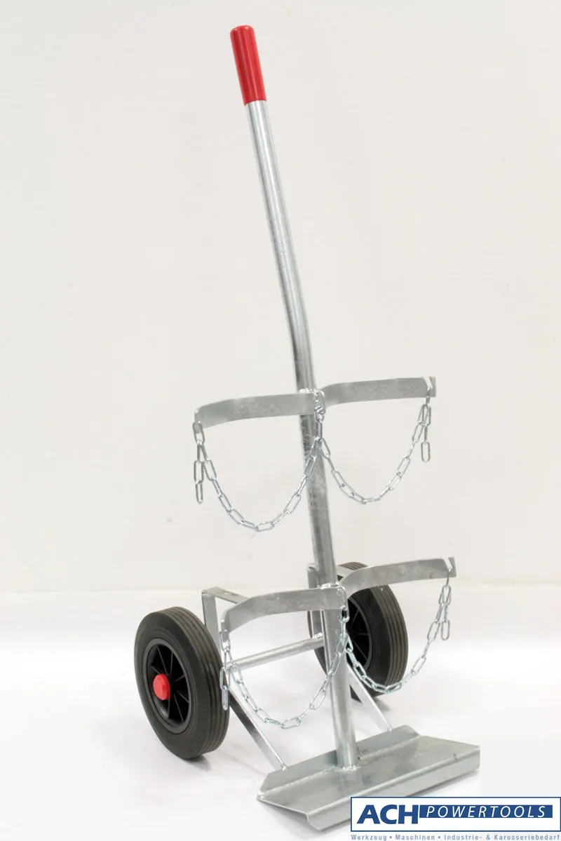 ACH Gasflaschenwagen für 2 Stück 5 10 11 20 oder 30 Liter Flaschen 552100