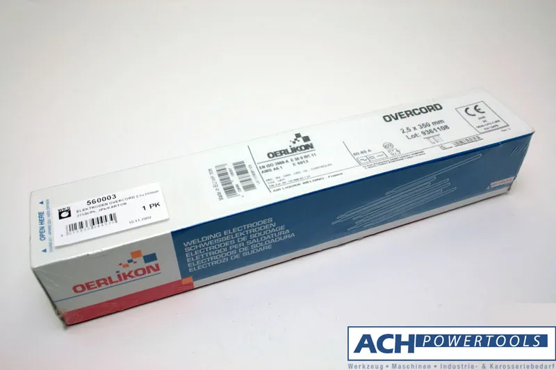 ACH Schweißelektroden Overcord 3,2x350 mm 160 Stück je Pack (4,3 kg) 560004