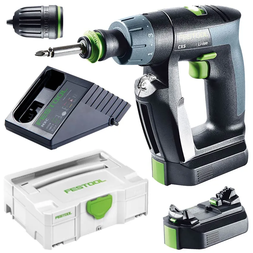 Festool Akkuschrauber CXS Li 2,6 Plus im Systainer 564531 10,8V 2,6 Ah 2x Akku jetzt 576092