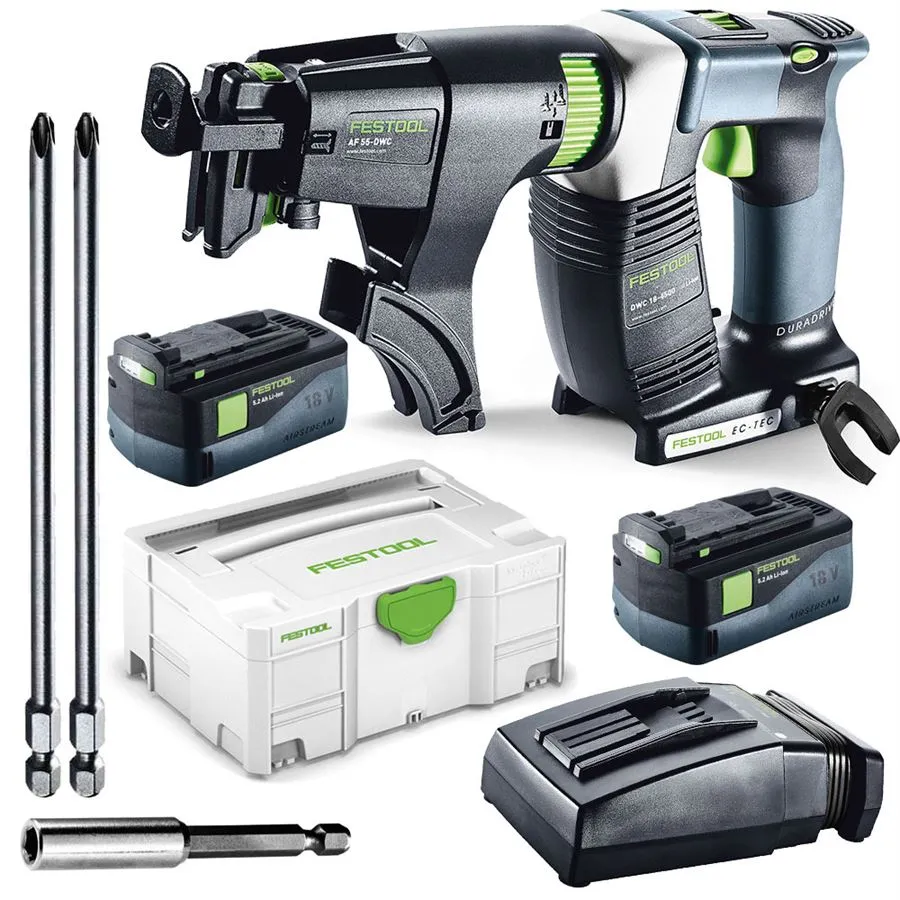 Festool Akku-Bauschrauber DWC 18 4500 Li 5,2 PLUS 574745 AIRSTREAM im SYS 2 jetzt 576502