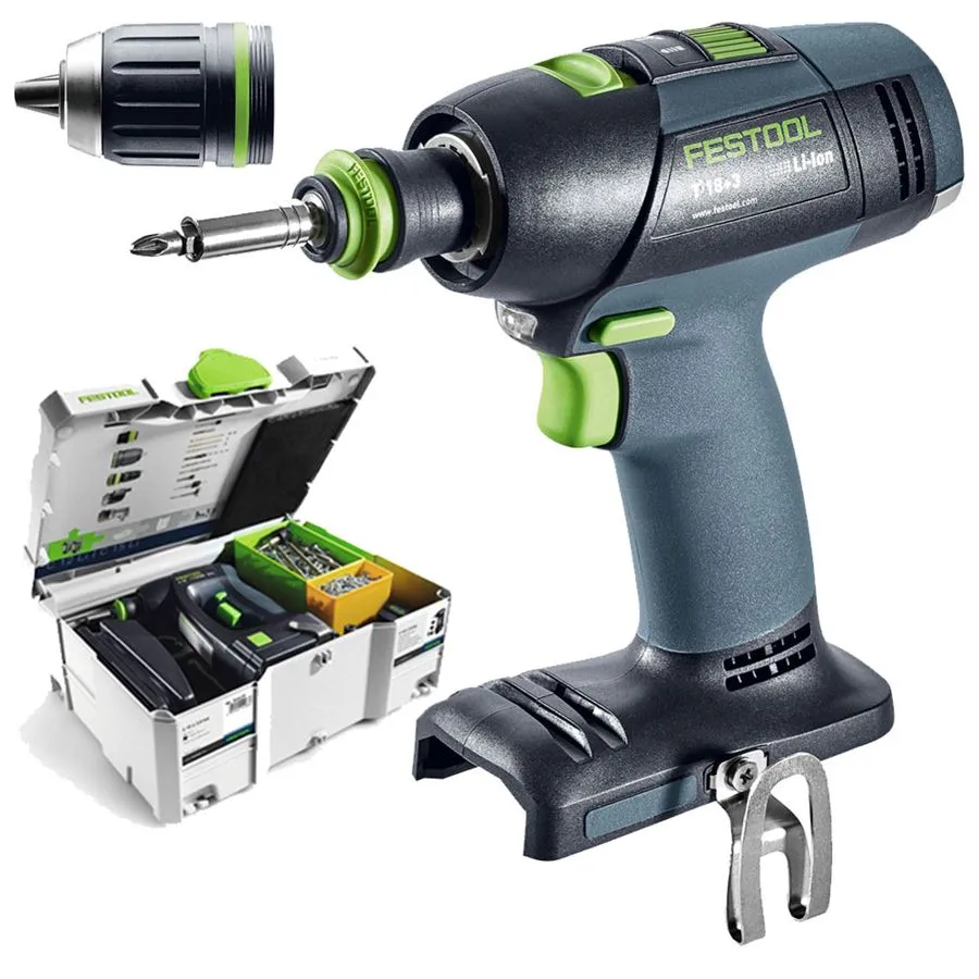 Festool AKKUSCHRAUBER T 18+3 LI-BASIC 574763 ohne Akkus ohne Ladegerät jetzt 576448