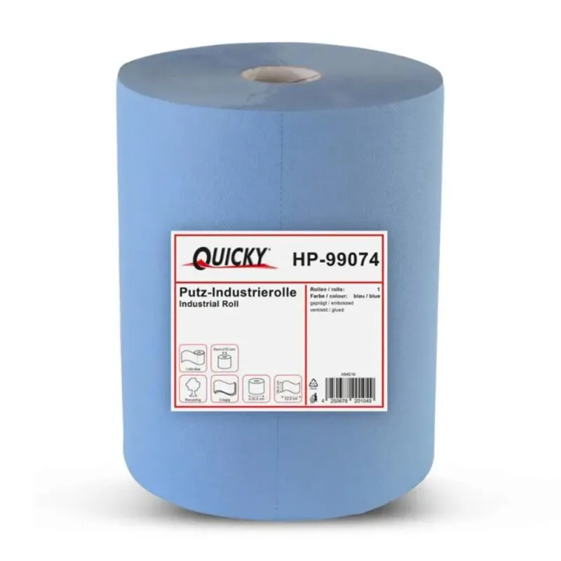 6 Stück Putztuchrollen blau á 1000 Blatt 36x33 cm 3-lagig