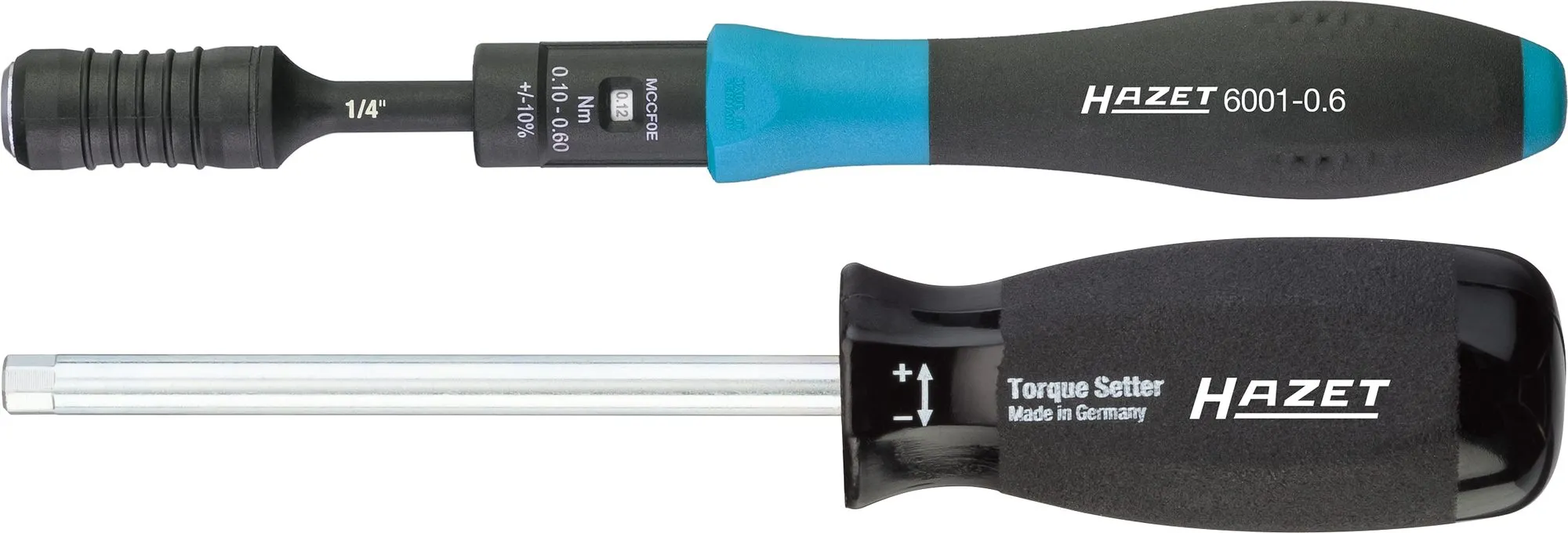 HAZET Drehmomentschraubendreher 0.1-0.6 Nm 10% 6,3 1/4 Zoll 3tlg 6001-0.6/3
