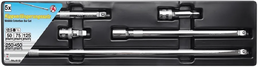 BGS DIY Kippverlängerungs-Satz | 12,5 mm (1/2") | 5-tlg. – 6112