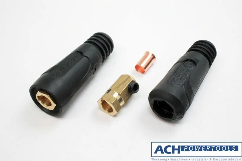 ACH Schweißkabelkupplung Buchsenteil 25 mm² mit Dorn 9 mm 200 A 662600