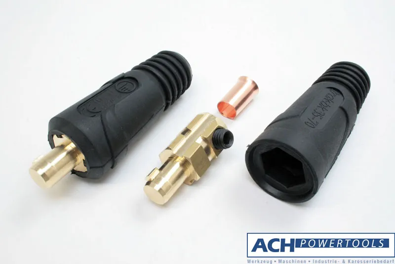ACH Schweißkabelkupplung Steckerteil 70-95 mm² mit Dorn 13 mm 500 A 669500