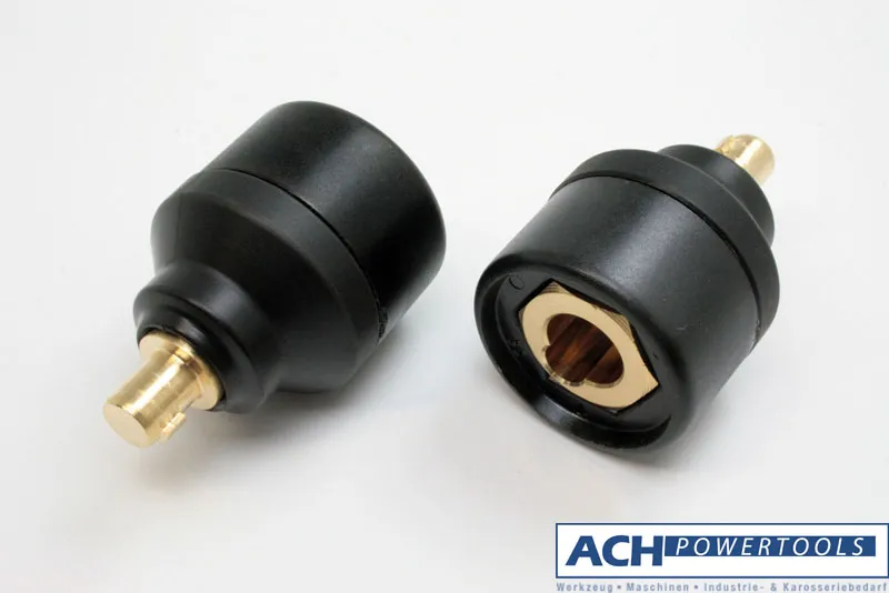 ACH Reduzieradapter für Schweißkabelstecker mit Buchse Ø 13 mm und Dorn Ø 9 mm 667120