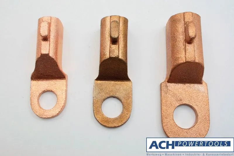 ACH Schlagkabelschuh massiv Kupfer verwendbar ab 50 mm² Bohrung Ø 14 mm 670006
