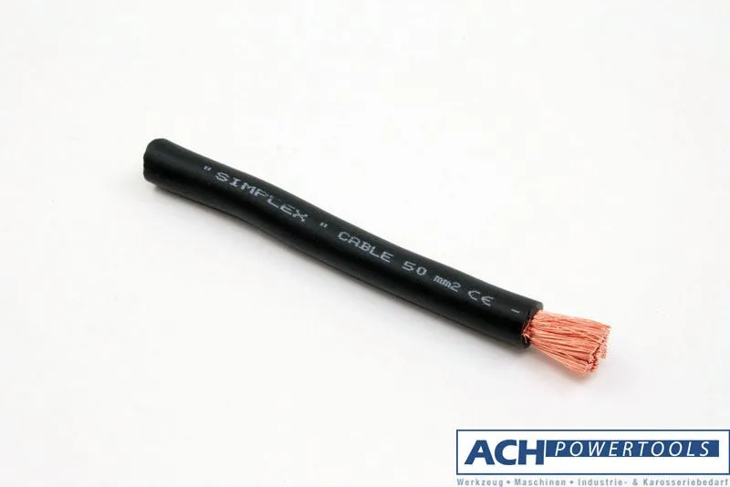 ACH Schweißkabel Hi-Flex/Simplex Meterware 70 mm² PVC Mantel schwarz 687000