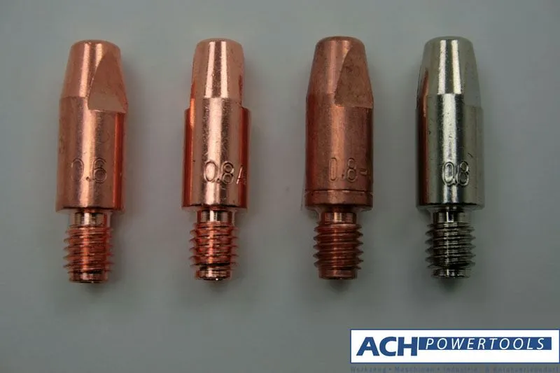 ACH Stromdüse aus CuCrZr Bohrung 0,8 mm M6x28 mm Brenner Typ 25 - 600 700429