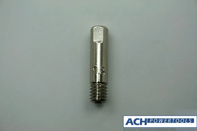 ACH Stromdüse vernickelt Bohrung 1,0 mm M6x25 mm Brenner Typ 15/24 700436