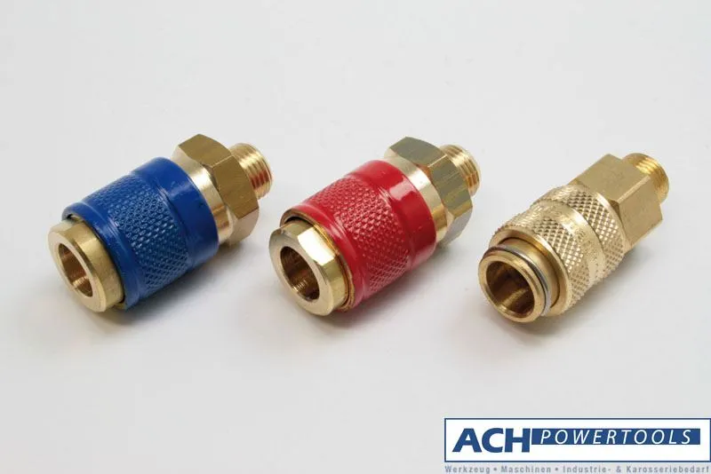 ACH Schnellkupplung NW 5 mit Außengewinde 1/8'' re. rot 700516