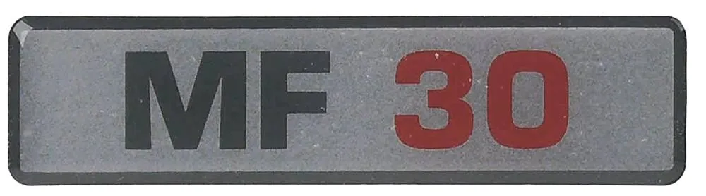 Aufkleber für Scotsman grau/rot MF 30