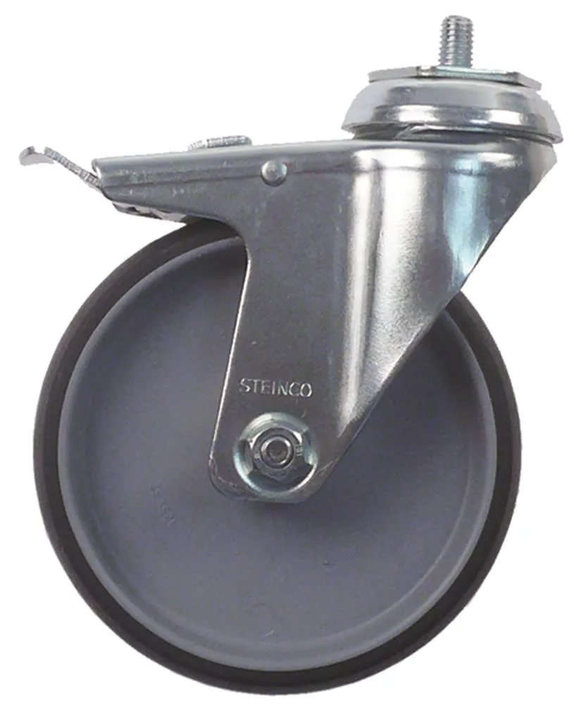 Blanco Lenkrolle Gleitlager -20 bis +60°C Polypropylen 125mm 32mm M10