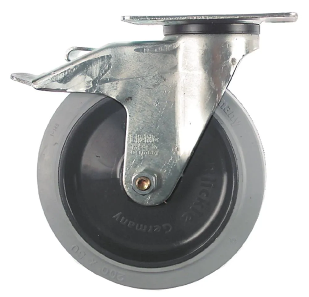 Lenkrolle für Blanco Plattenbefestigung 140x110mm mit Totalfeststeller