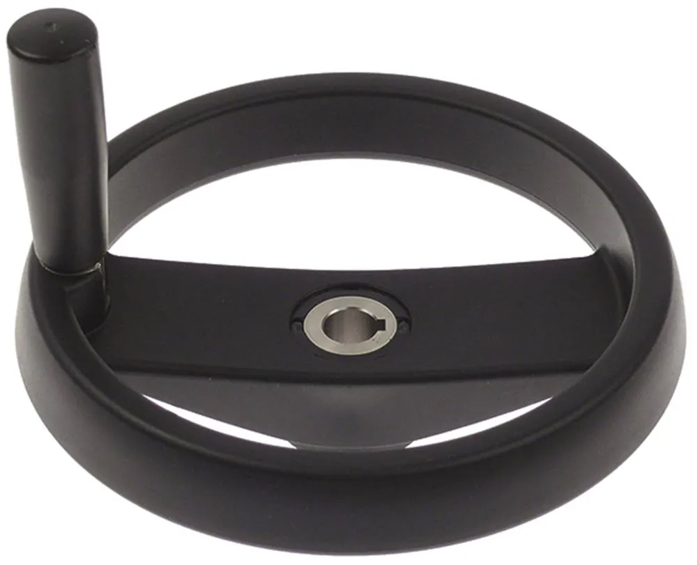 Handrad für Rosinox ø 200mm Grifflänge 79mm mit Umleggriff 50mm