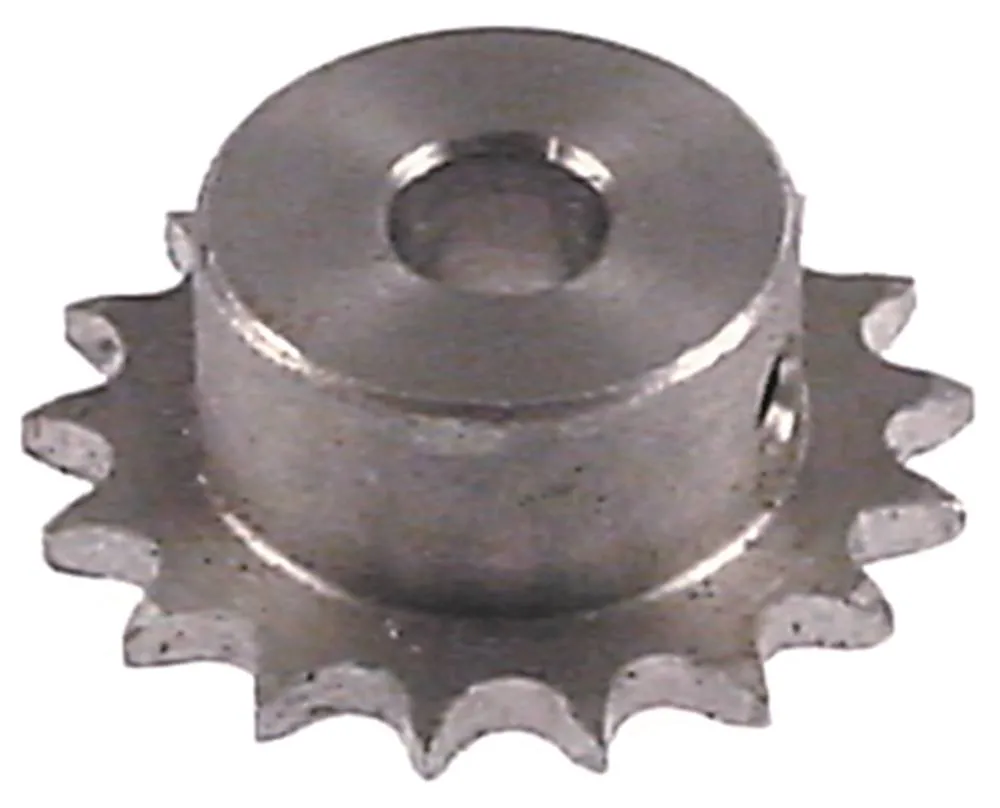 INOKSAN Zahnrad 17 Zähne ø 35mm für Achse 7mm Edelstahl 22mm