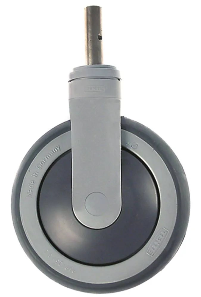 Bockrolle Zapfenbefestigung ø18x62mm Breite 32mm ø 125mm Kunststoff