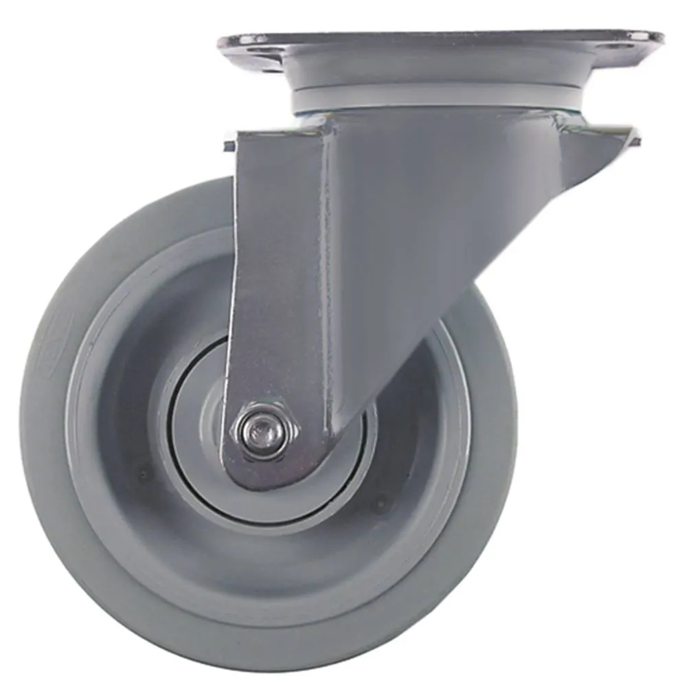 Köhler Esback Lenkrolle ohne Feststeller Plattenbefestigung Edelstahl