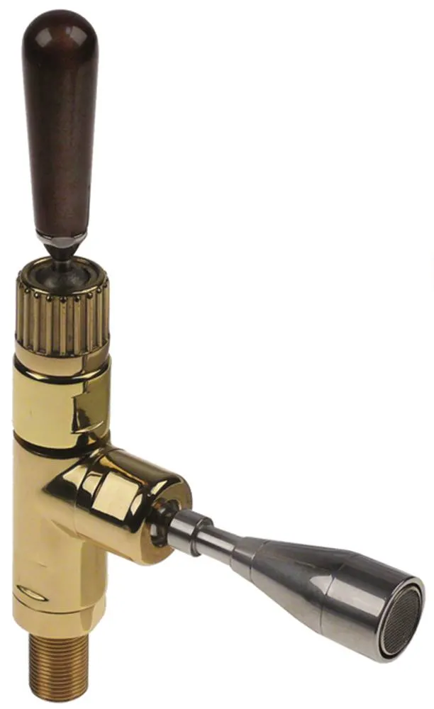 Wasserhahn für Elektra aus Messing poliert komplett Schwenkhebel