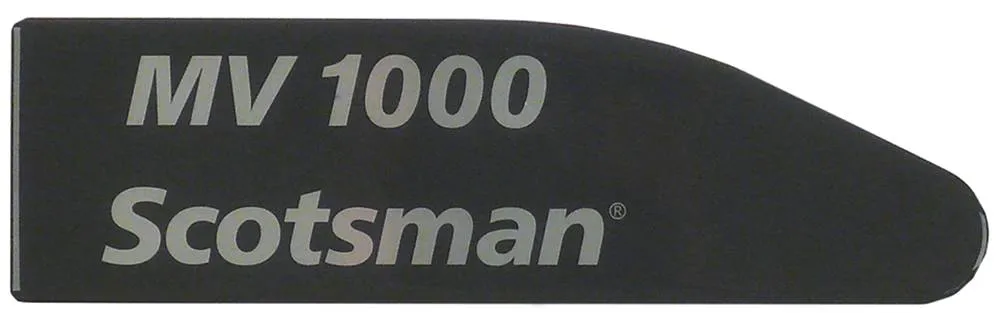 Icematic Typenschild selbstklebend Scotsman MV 1000 Breite 76mm