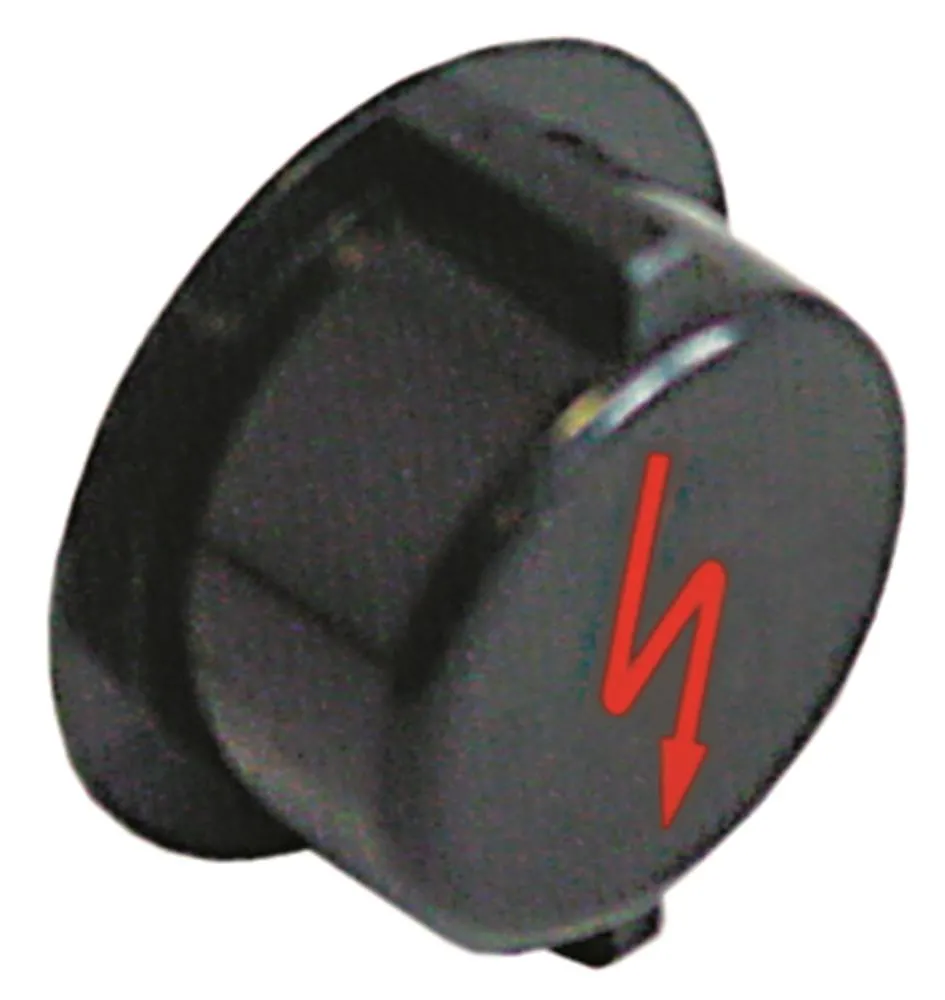 Knebel ø 45mm für Achse 6x5,5mm Sonderzeichen