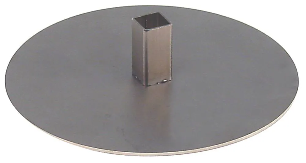 CB Spießteller für Gyrosgrill Aufnahme für Spieß 12x12mm ø 140mm