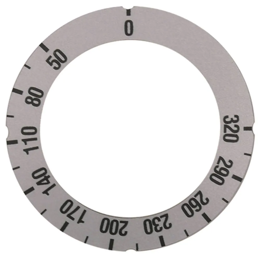 Knebelsymbol für Thermostat Aussen 63mm Drehwinkel 270° silber