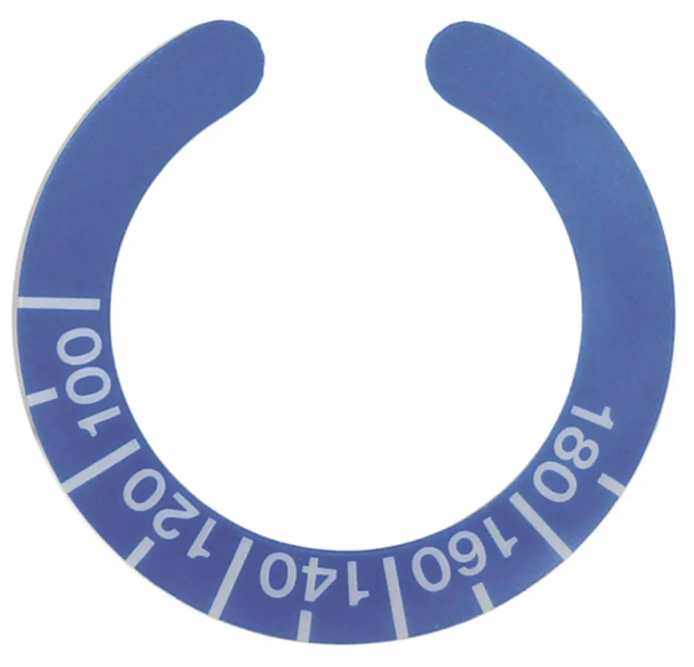 Haka Knebelsymbol für Thermostat Aussen 45mm blau Thermostat