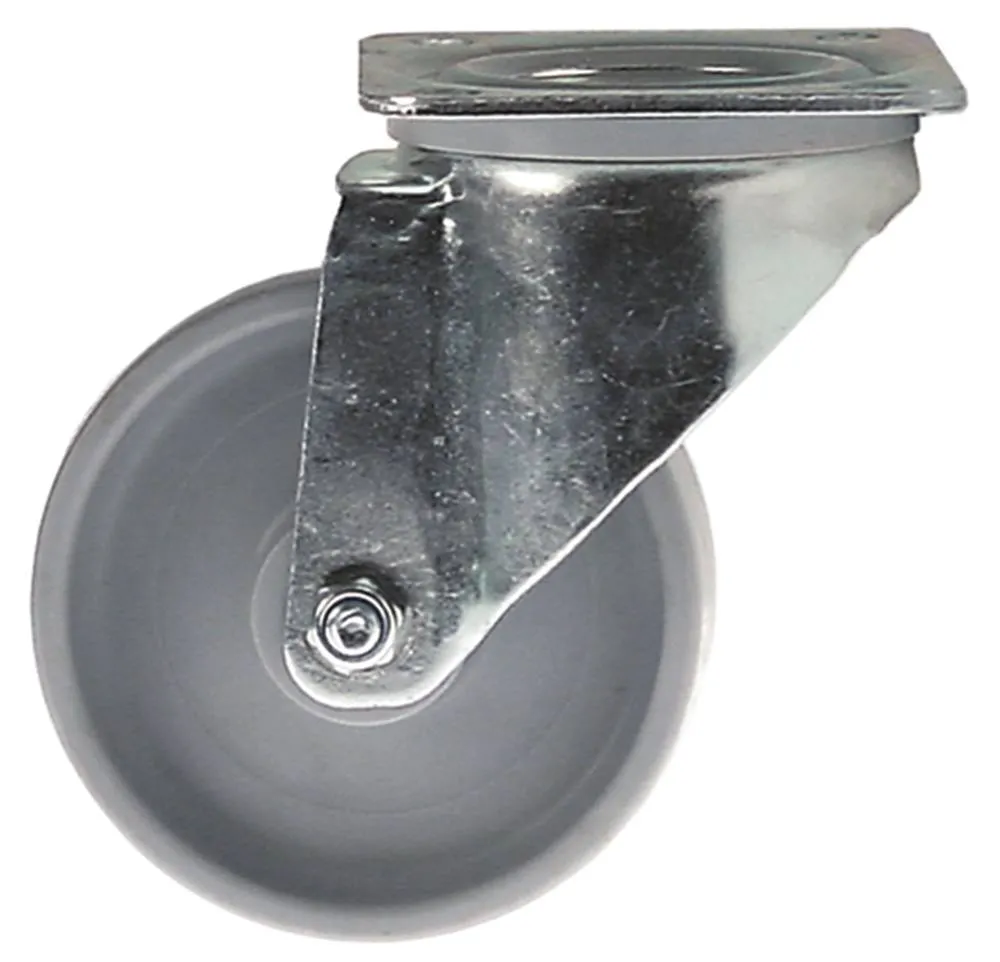 MERCATUS Lenkrolle ø 100mm Plattenmaß 105x85mm Plattenbefestigung 32mm