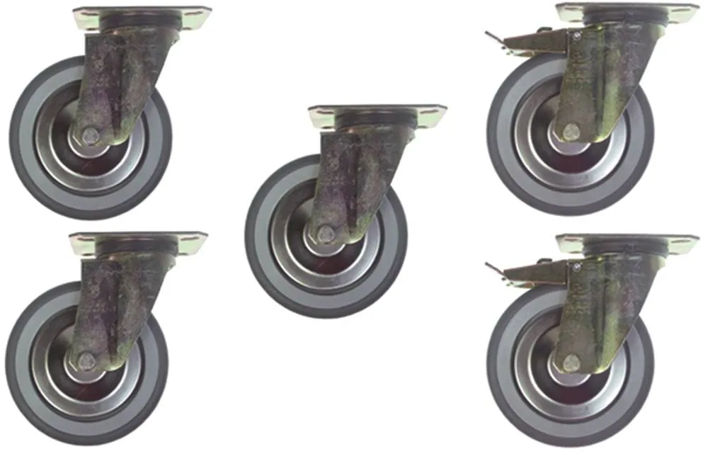 Lenkrollensatz für Desmon Plattenbefestigung ø 125mm 125mm Kugellager