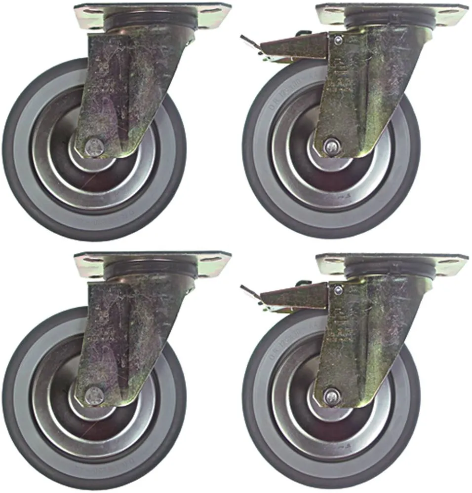 Lenkrollensatz für Cookmax 628004 ø 125mm Plattenmaß 102x83mm 125mm