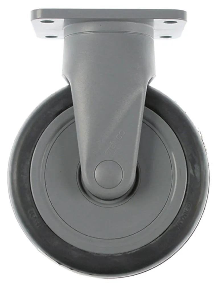 Bockrolle für Rieber Plattenbefestigung Lochabstand 75x50mm ø 125mm