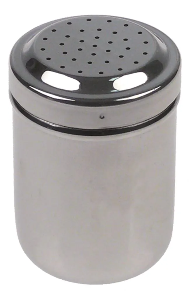 Kakaostreuer ø 55mm Höhe 81mm 140g 5oz Loch 1,5mm Edelstahl