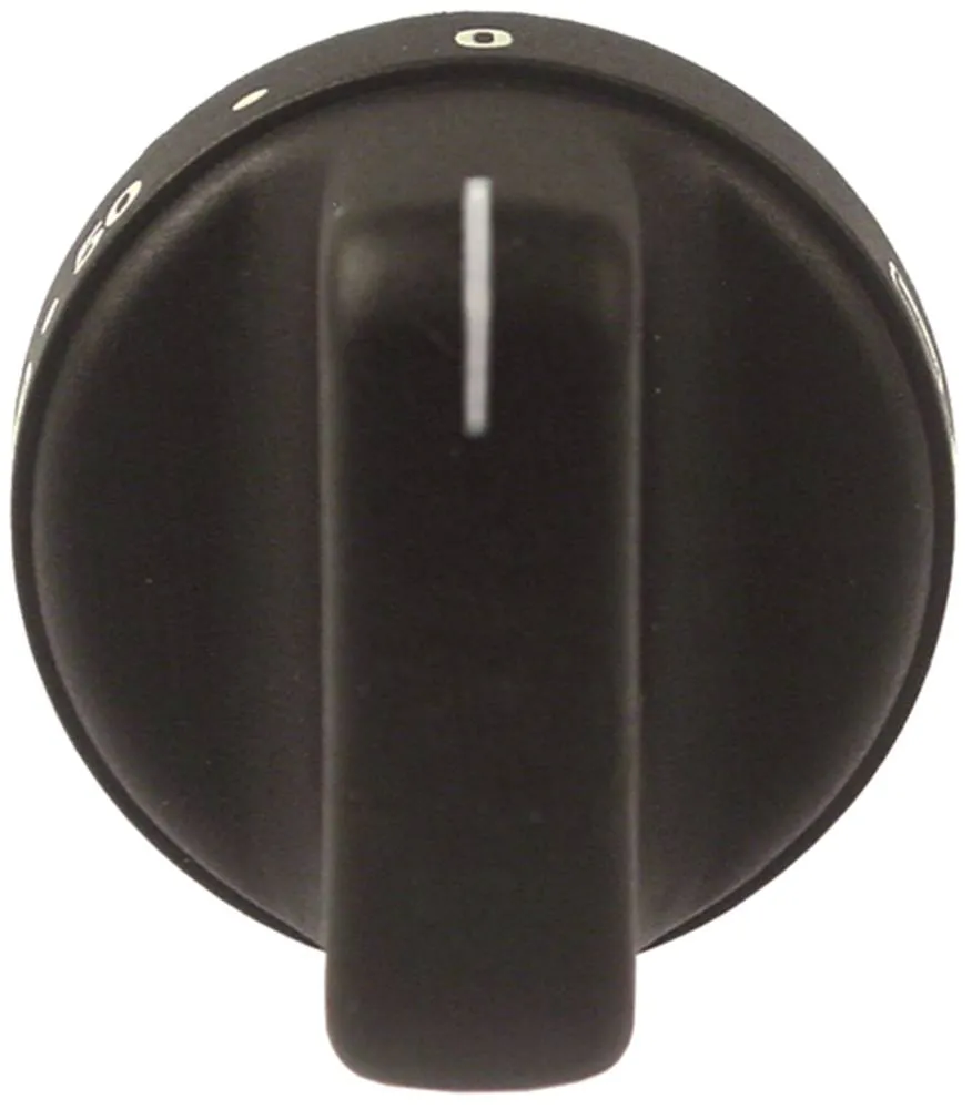 Bartscher Knebel für Thermostat Achsabflachung oben ø 49mm schwarz