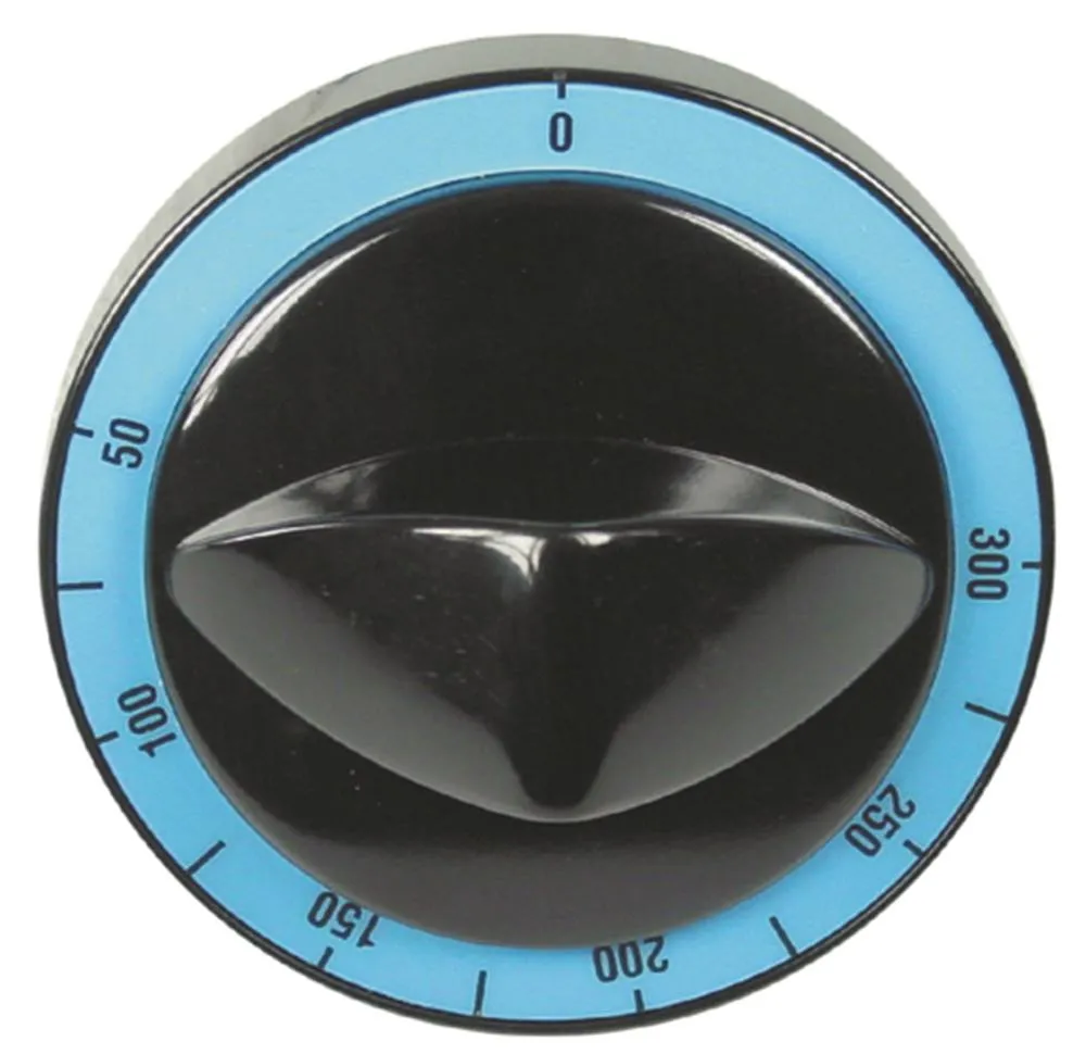 Knebel für Modular für Thermostat schwarz Achsabflachung oben ø 82mm