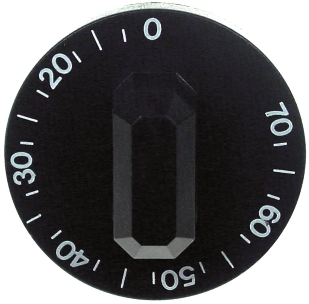 Knebel für Smeg für Thermostat ø 48mm max. Temperatur 70°C 0-70°C