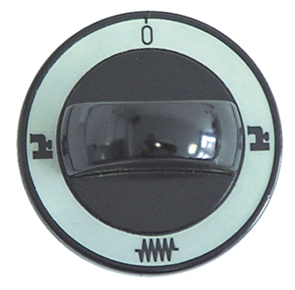 Knebel für Gico Achsabflachung oben ø 60mm schwarz für Achse 6x4,6mm