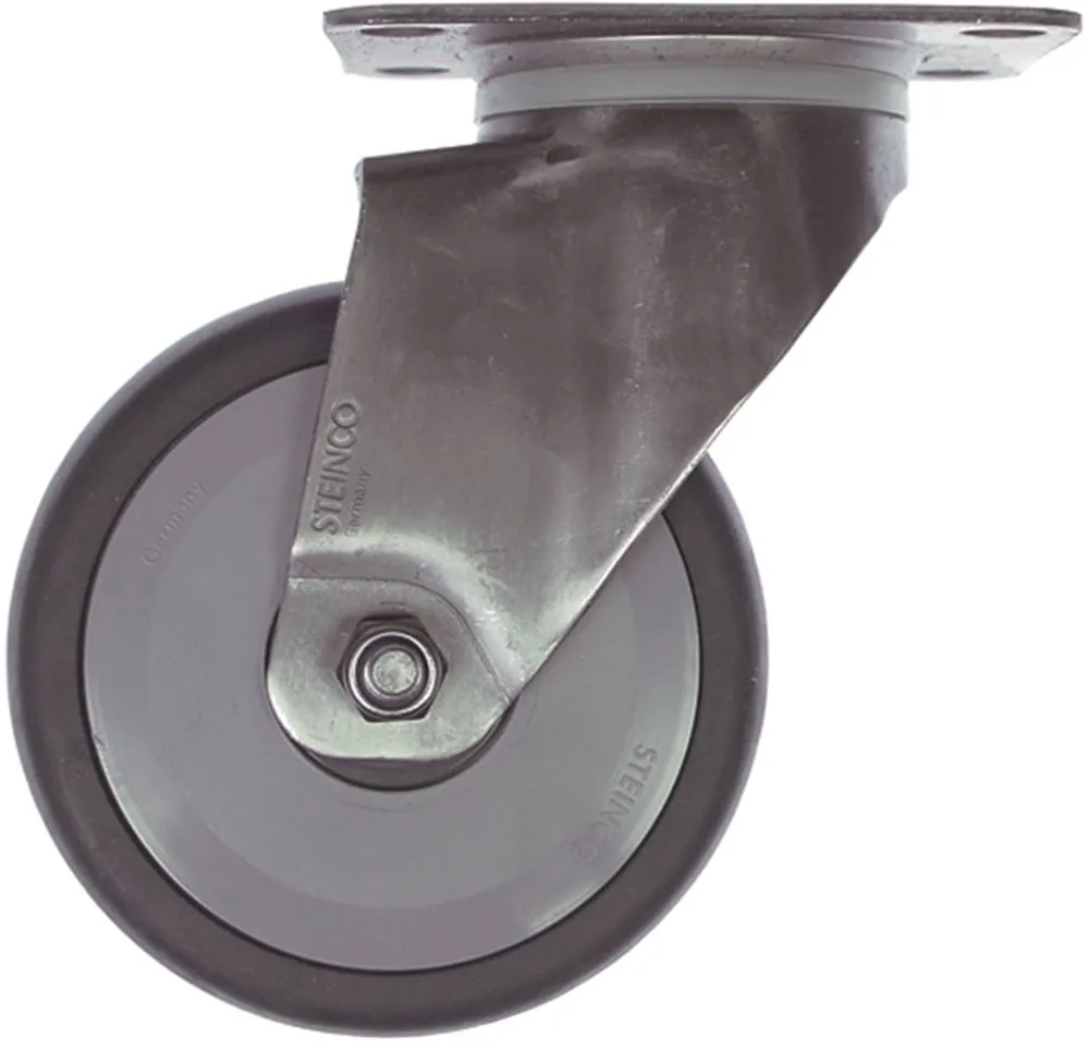 Lenkrolle ø 100mm Plattenmaß 95x70mm Lochabstand 75x70mm 100mm 32mm