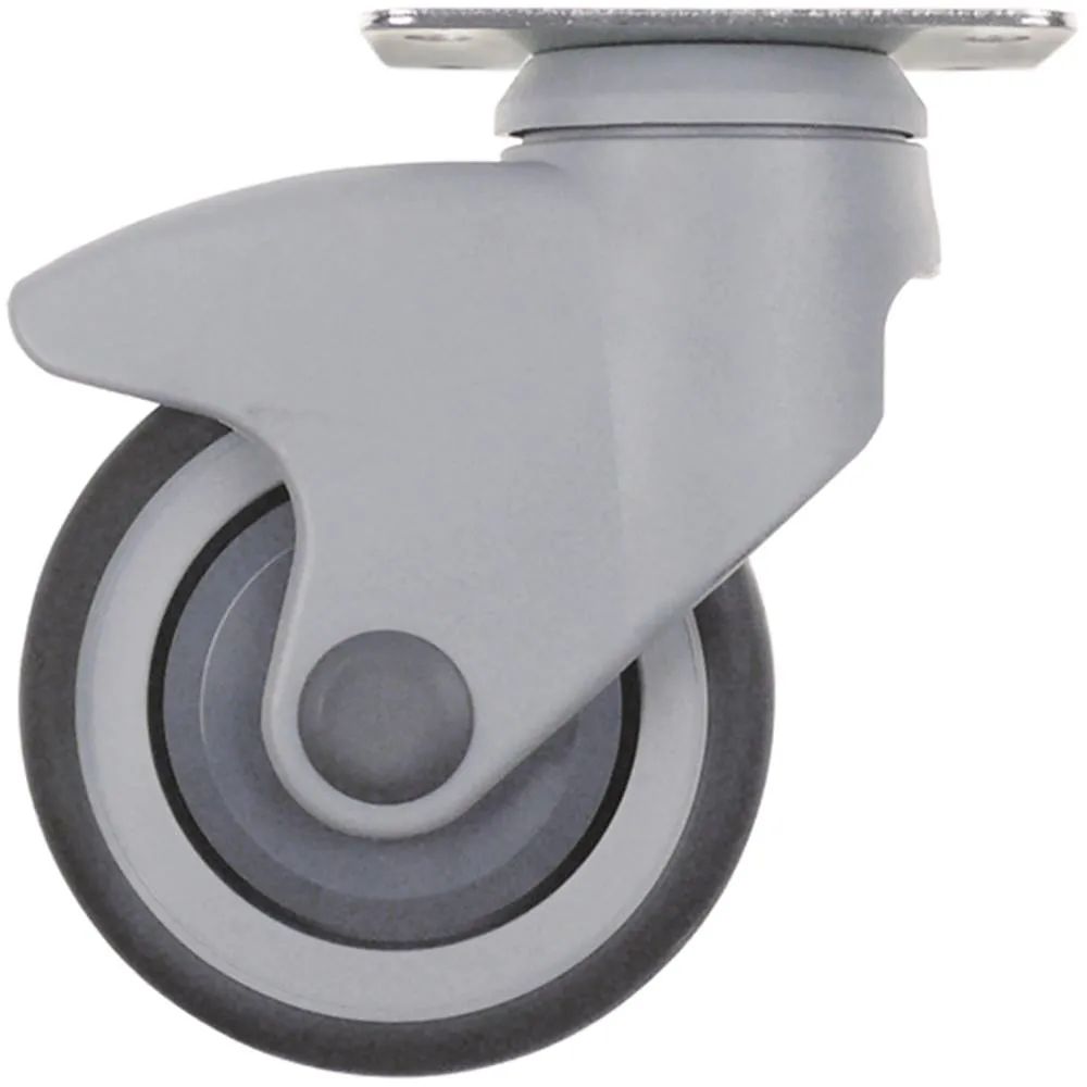 Lenkrolle Plattenbefestigung Breite 30mm ø 100mm Kunststoff Höhe 138mm