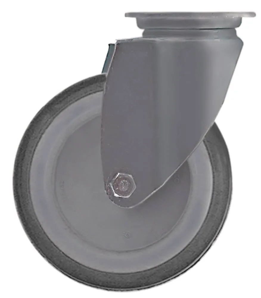 Blanco Lenkrolle Plattenbefestigung Breite 32mm ø 125mm Edelstahl 32mm