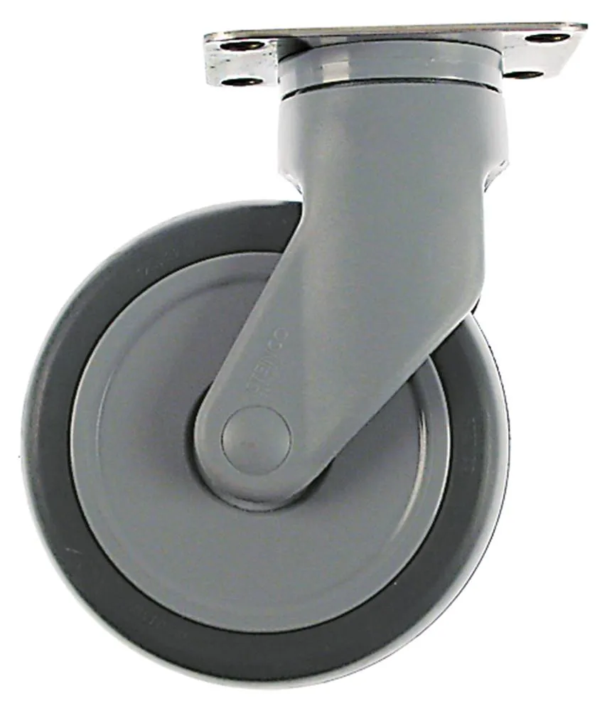 Lenkrolle für Rieber ø 125mm Plattenbefestigung Plattenmaß 95x70mm