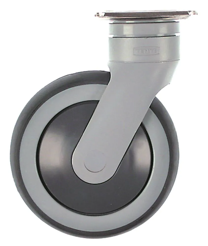 Hupfer Lenkrolle Plattenbefestigung Breite 32mm ø 125mm Kunststoff