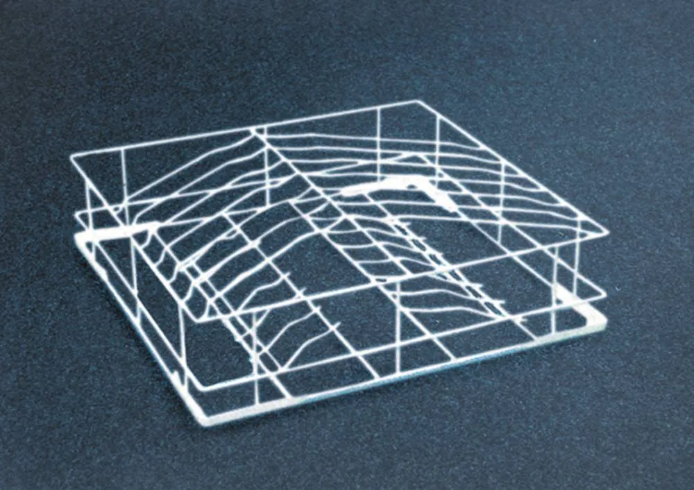 Tellerkorb Breite 500mm Länge 500mm Höhe 130mm 14 Teller 300mm