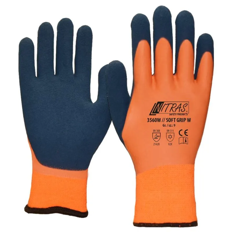72 Paar Winterhandschuhe NITRAS SOFT GRIP W 3560W Gr.9