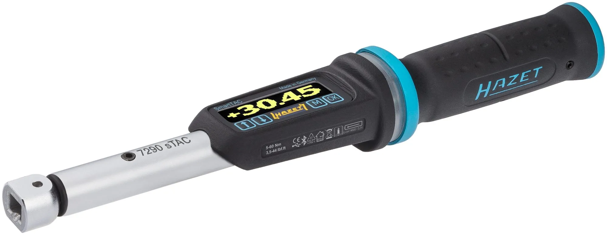 HAZET elektronischer Drehmomentschlüssel SmartTAC SYS7000 3/8 Zoll 7290-2STAC